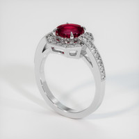 1.56 Ct. Ruby Ring, 10K White Gold 2