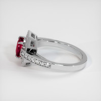 1.56 Ct. Ruby Ring, 10K White Gold 4