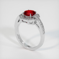 1.58 Ct. Ruby Ring, 10K White Gold 2