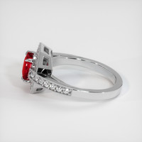 1.58 Ct. Ruby Ring, 10K White Gold 4