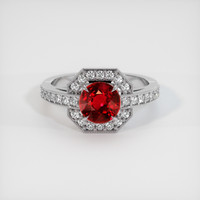 1.56 Ct. Ruby Ring, 10K White Gold 1