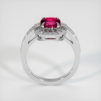 1.51 Ct. Purplish Red Ruby Ring, 10K White Gold 3