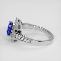 2.11 Ct. Blue Sapphire Ring, 14K White Gold 4