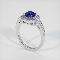 2.09 Ct. Sapphire Ring, 18K White Gold 2