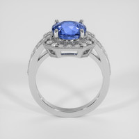 4.18 Ct. Blue Sapphire Ring, 18K White Gold 3