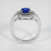 0.82 Ct. Blue Sapphire Ring, 18K White Gold 3