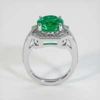 4.36 Ct. Emerald Ring, 18K White Gold 3