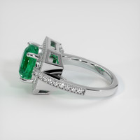 4.36 Ct. Emerald Ring, 18K White Gold 4