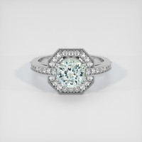 1.92 Ct. Sapphire Ring, 18K White Gold 1