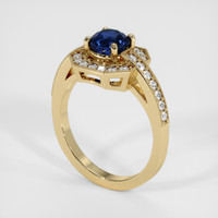 1.92 Ct. Sapphire Ring, 18K Yellow Gold 2