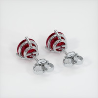 <span>8.16</span>&nbsp;<span class="tooltip-light">Ct.Tw.<span class="tooltiptext">Total Carat Weight</span></span> Ruby Earrings, Platinum 950 4