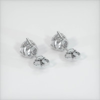 1.13 Ct.Tw. White Sapphire Earrings, Platinum 950 4