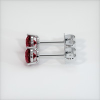 <span>0.81</span>&nbsp;<span class="tooltip-light">Ct.Tw.<span class="tooltiptext">Total Carat Weight</span></span> Ruby Earrings, Platinum 950 2