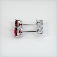 <span>0.92</span>&nbsp;<span class="tooltip-light">Ct.Tw.<span class="tooltiptext">Total Carat Weight</span></span> Ruby Earrings, Platinum 950 2