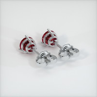 <span>0.92</span>&nbsp;<span class="tooltip-light">Ct.Tw.<span class="tooltiptext">Total Carat Weight</span></span> Ruby Earrings, Platinum 950 4