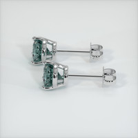 <span>1.00</span>&nbsp;<span class="tooltip-light">Ct.Tw.<span class="tooltiptext">Total Carat Weight</span></span> Sapphire Earrings, Platinum 950 3