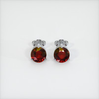 1.55 Ct.Tw. Ruby Earrings, Platinum 950 1