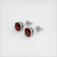 <span>0.82</span>&nbsp;<span class="tooltip-light">Ct.Tw.<span class="tooltiptext">Total Carat Weight</span></span> Ruby Earrings, Platinum 950 2