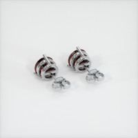 <span>0.82</span>&nbsp;<span class="tooltip-light">Ct.Tw.<span class="tooltiptext">Total Carat Weight</span></span> Ruby Earrings, Platinum 950 4