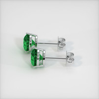 <span>3.23</span>&nbsp;<span class="tooltip-light">Ct.Tw.<span class="tooltiptext">Total Carat Weight</span></span> Emerald Earrings, Platinum 950 3