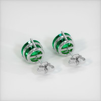 2.99 Ct.Tw. Emerald Earrings, Platinum 950 4