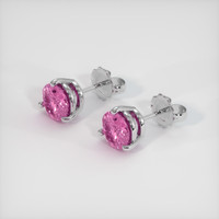 <span>1.96</span>&nbsp;<span class="tooltip-light">Ct.Tw.<span class="tooltiptext">Total Carat Weight</span></span> Sapphire Earrings, Platinum 950 2