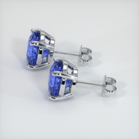 6.11 Ct.Tw. Blue Sapphire Earrings, Platinum 950 3