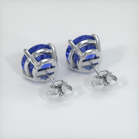 6.11 Ct.Tw. Blue Sapphire Earrings, Platinum 950 4