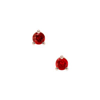 0.46 Ct.Tw. Ruby Earrings, 14K Rose Gold 1