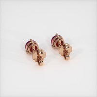 <span>1.23</span>&nbsp;<span class="tooltip-light">Ct.Tw.<span class="tooltiptext">Total Carat Weight</span></span> Ruby Earrings, 14K Rose Gold 4