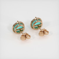 1.73 Ct.Tw. Gemstone Earrings, 14K Rose Gold 4