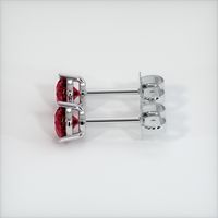 <span>0.92</span>&nbsp;<span class="tooltip-light">Ct.Tw.<span class="tooltiptext">Total Carat Weight</span></span> Ruby Earrings, 14K White Gold 2