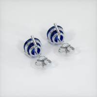 <span>3.06</span>&nbsp;<span class="tooltip-light">Ct.Tw.<span class="tooltiptext">Total Carat Weight</span></span> Sapphire Earrings, 14K White Gold 4