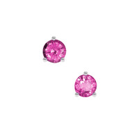 <span>0.70</span>&nbsp;<span class="tooltip-light">Ct.Tw.<span class="tooltiptext">Total Carat Weight</span></span> Sapphire Earrings, 14K White Gold 1