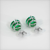Emerald Earrings 0.60 Ct.Tw.Total Carat Weight, 18K White Gold Preview