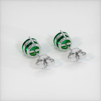 Emerald Earrings 1.28 Ct.Tw.Total Carat Weight, 18K White Gold Preview