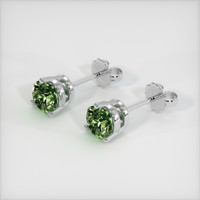 <span>1.35</span>&nbsp;<span class="tooltip-light">Ct.Tw.<span class="tooltiptext">Total Carat Weight</span></span> Gemstone Earrings, 18K White Gold 2