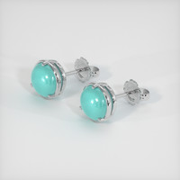 1.73 Ct.Tw. Gemstone Earrings, 18K White Gold 2