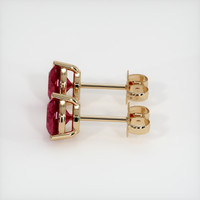 <span>8.16</span>&nbsp;<span class="tooltip-light">Ct.Tw.<span class="tooltiptext">Total Carat Weight</span></span> Ruby Earrings, 14K Yellow Gold 2