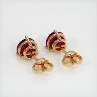 <span>8.16</span>&nbsp;<span class="tooltip-light">Ct.Tw.<span class="tooltiptext">Total Carat Weight</span></span> Ruby Earrings, 14K Yellow Gold 4