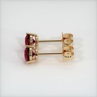 <span>1.62</span>&nbsp;<span class="tooltip-light">Ct.Tw.<span class="tooltiptext">Total Carat Weight</span></span> Ruby Earrings, 14K Yellow Gold 2