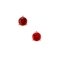 <span>0.42</span>&nbsp;<span class="tooltip-light">Ct.Tw.<span class="tooltiptext">Total Carat Weight</span></span> Ruby Earrings, 14K Yellow Gold 1