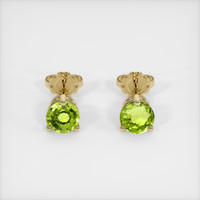 1.92 Ct.Tw. Gemstone Earrings, 14K Yellow Gold 1