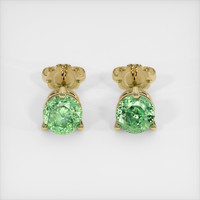 <span>1.76</span>&nbsp;<span class="tooltip-light">Ct.Tw.<span class="tooltiptext">Total Carat Weight</span></span> Gemstone Earrings, 14K Yellow Gold 1