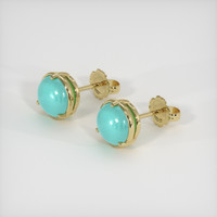 <span>0.87</span>&nbsp;<span class="tooltip-light">Ct.Tw.<span class="tooltiptext">Total Carat Weight</span></span> Gemstone Earrings, 14K Yellow Gold 2