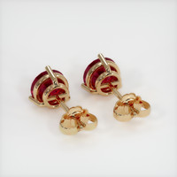 8.16 Ct.Tw. Ruby Earrings, 18K Yellow Gold 4
