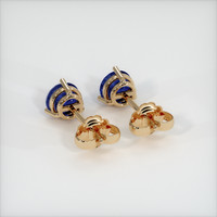 <span>2.18</span>&nbsp;<span class="tooltip-light">Ct.Tw.<span class="tooltiptext">Total Carat Weight</span></span> Sapphire Earrings, 18K Yellow Gold 4