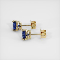 <span>0.74</span>&nbsp;<span class="tooltip-light">Ct.Tw.<span class="tooltiptext">Total Carat Weight</span></span> Sapphire Earrings, 18K Yellow Gold 3