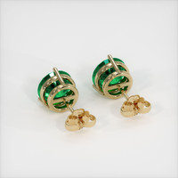 <span>2.99</span>&nbsp;<span class="tooltip-light">Ct.Tw.<span class="tooltiptext">Total Carat Weight</span></span> Emerald Earrings, 18K Yellow Gold 4