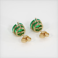 <span>1.83</span>&nbsp;<span class="tooltip-light">Ct.Tw.<span class="tooltiptext">Total Carat Weight</span></span> Emerald Earrings, 18K Yellow Gold 4